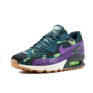 Nike Women's Air Max 90 Jacquard RPM in Teal & Purple Camouflage (Size US 9)